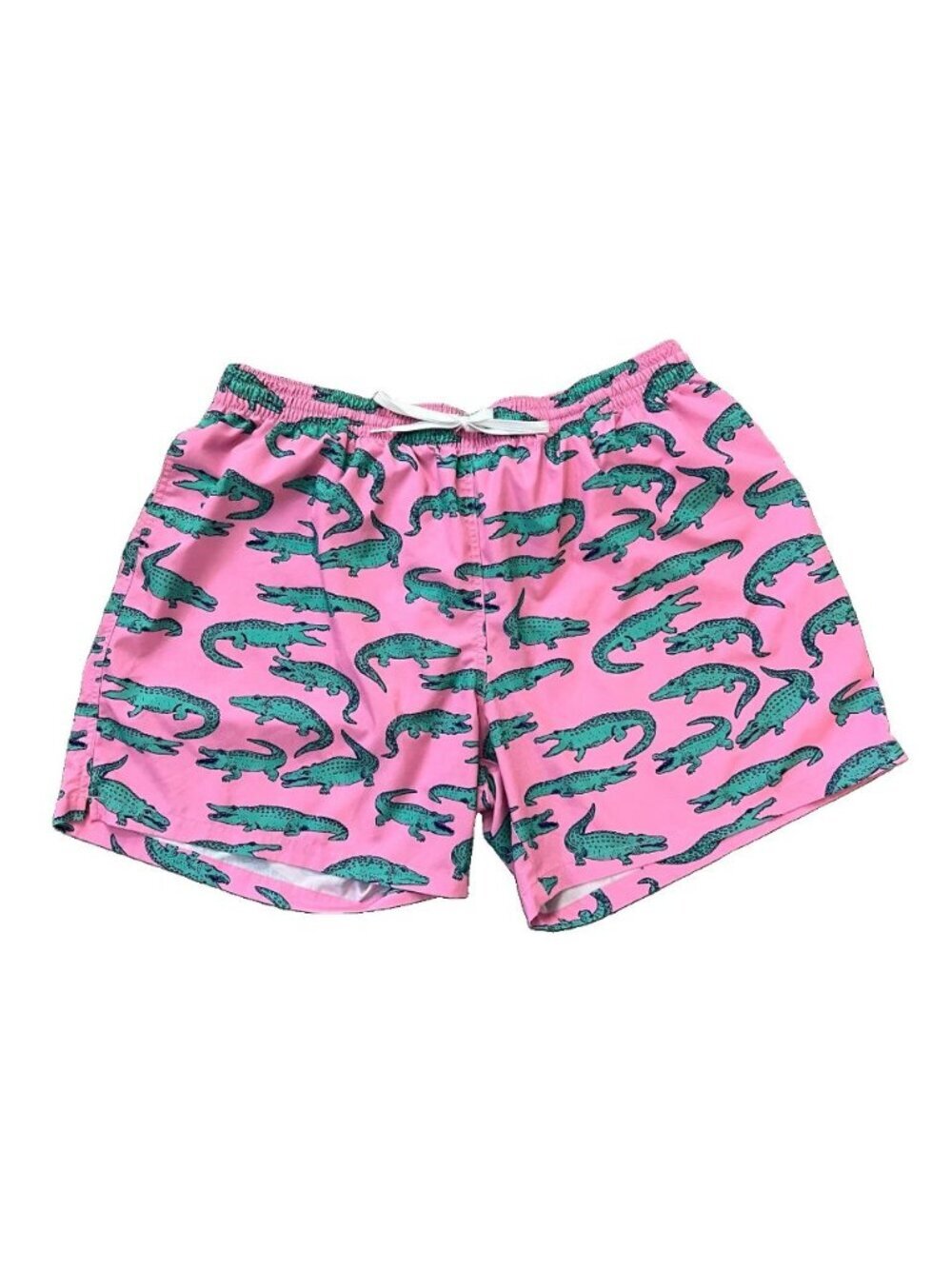 Chubbies Men’s Swim Trunks Size XXXL Pink Alligator Print 5.5" Inseam Beach Pool